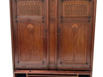 Arts & Crafts Armoire or Wardrobe by Jac. van den Bosch for 't Binnenhuis, 1910